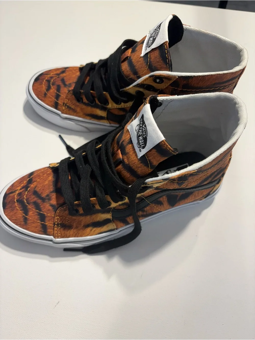 Vans Sk8-Hi Tapered Tiger Print Mens 6 Womens 7.5 NWOT High Top Sneakers (S1)